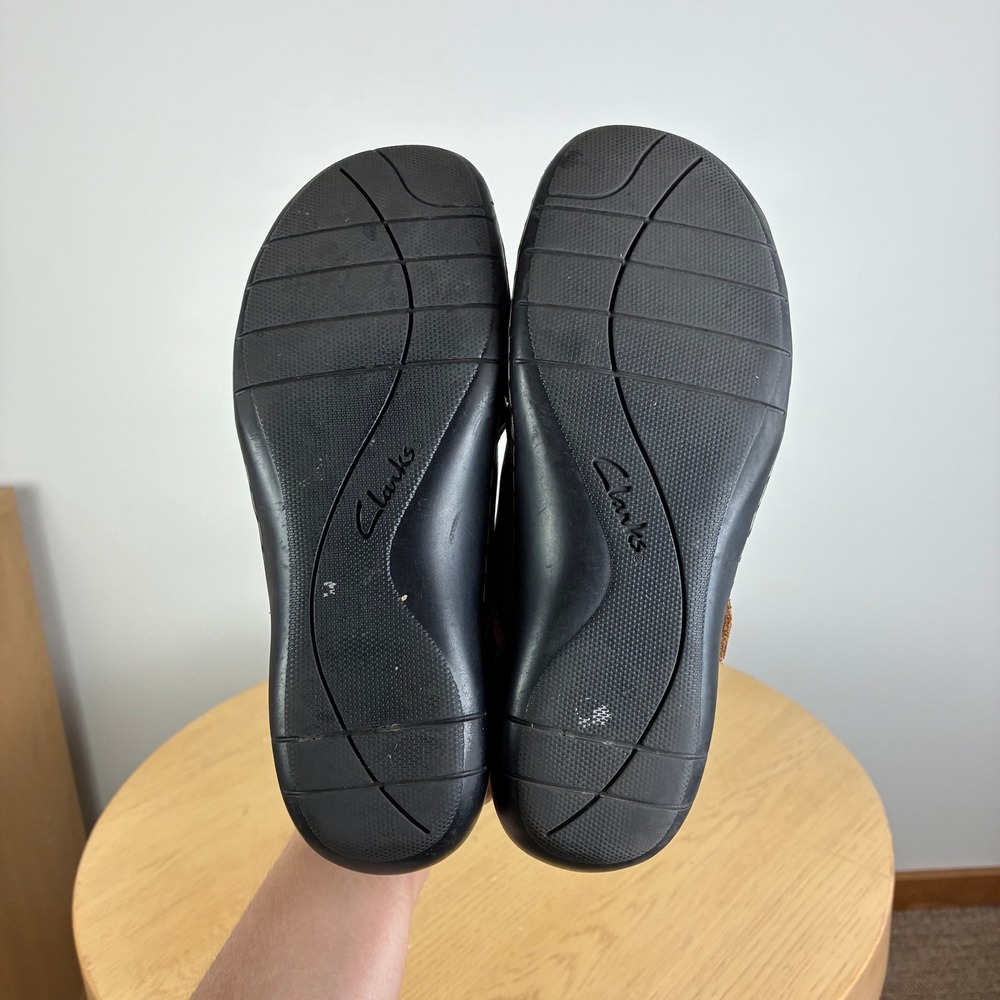 Clarks Woven Fisherman Flats Women's 7.5 Comfort Support Walking Office Boho - Picture 7 of 7